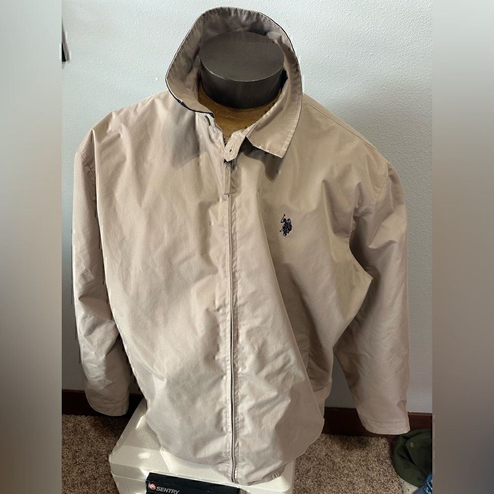 U.S. Polo Assn Men’s XXL Lined Full Zip Windbreaker